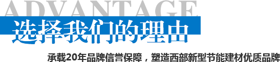 承載20年品牌信譽保障，塑造西部新型節能建材優質品牌